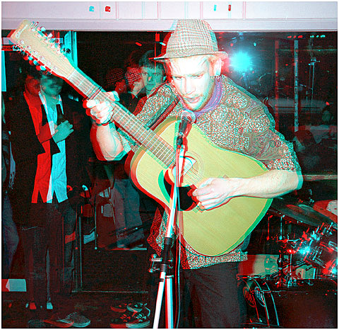 Leighton Broom at La Commune Cafe. 3-D Photography by Marc Dawson