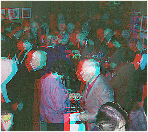 Some of the crowd at the show'. 3-D Photography by Marc Dawson.