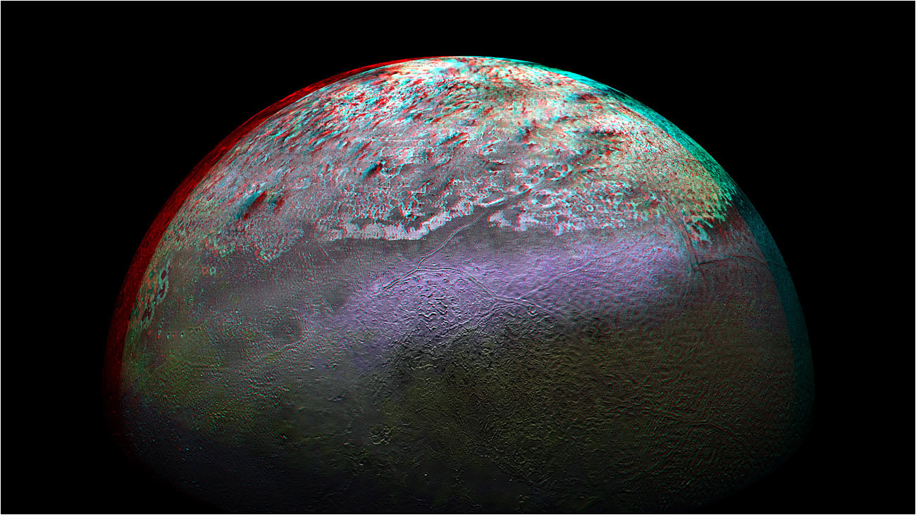 Triton Neptunes Large Moon. CGI imaging by Lindsay Dawson