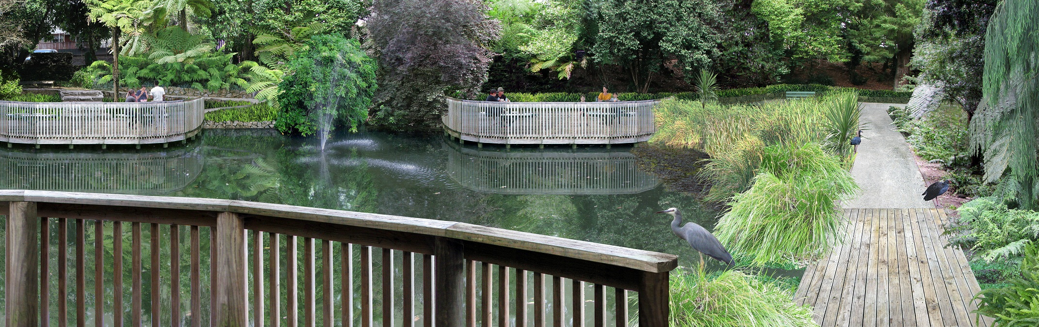Babbages Boating Lake Coves realised as Picnic Decks