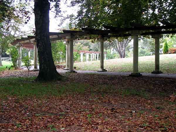 The Curved Section of the Pergola Colonnade.