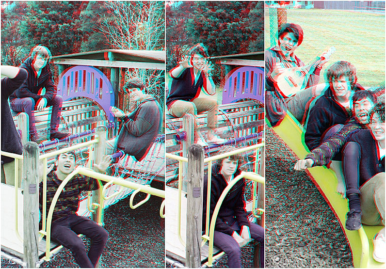 'The GoodFun fooling around. 3-D Photography by Marc Dawson.