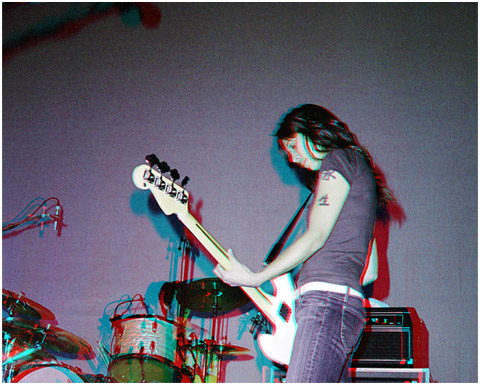 Mareea Paterson on Bass. Matt Eccles on Drums. 3-D Photography by Marc Dawson.